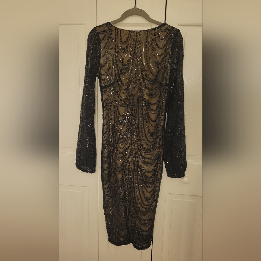NWT Baltic Born Black Sequin Dress